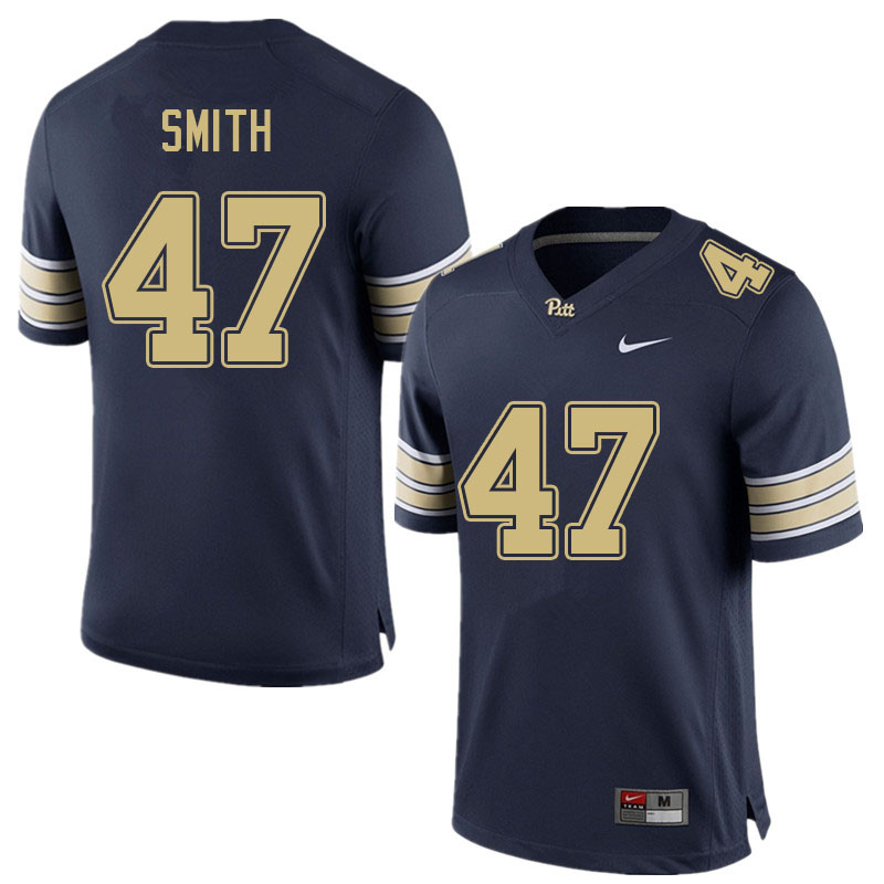 Men #47 Caden Smith Pitt Panthers College Football Jerseys Sale-Navy